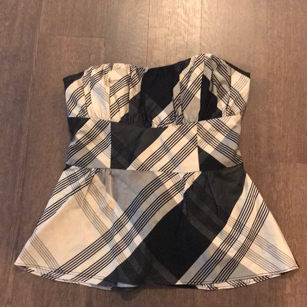 Nanette Lepore strapless top with sash/bow